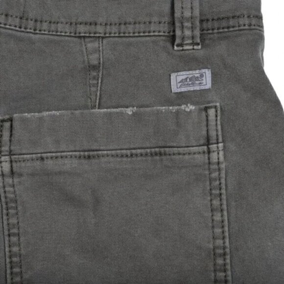 Eddie Bauer High Waist Utility Denim Shorts Khaki Green Size 6 - Picture 6 of 11